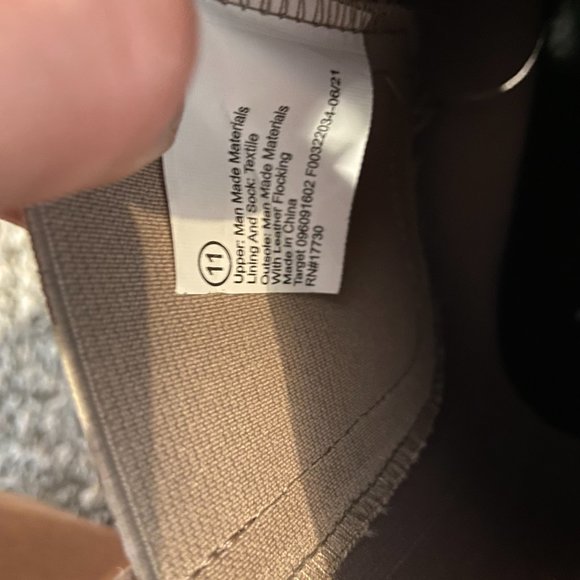 Women's Chelsea Rain Boots - A New Day Taupe Size 11 - Picture 5 of 5